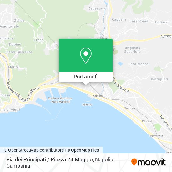 Mappa Via dei Principati / Piazza 24 Maggio