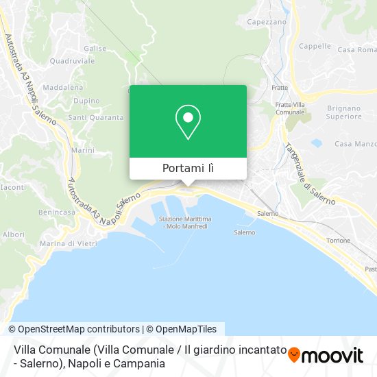 Mappa Villa Comunale (Villa Comunale / Il giardino incantato - Salerno)