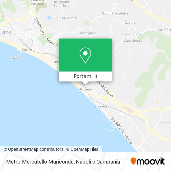 Mappa Metro-Mercatello Mariconda