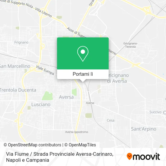 Mappa Via Fiume / Strada Provinciale Aversa-Carinaro
