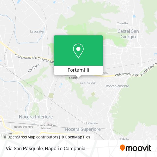 Mappa Via San Pasquale