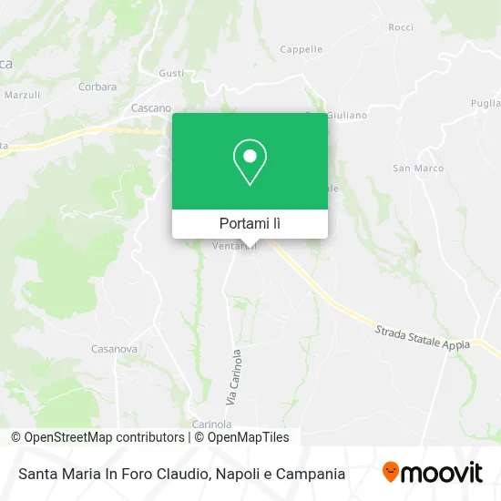 Mappa Santa Maria In Foro Claudio