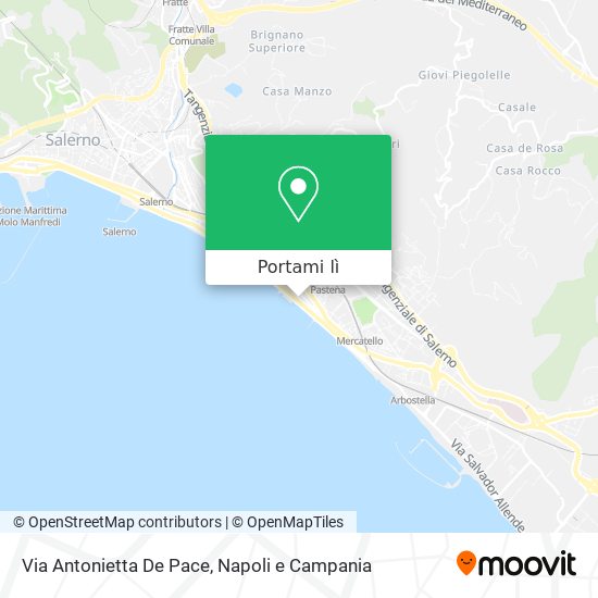 Mappa Via Antonietta De Pace