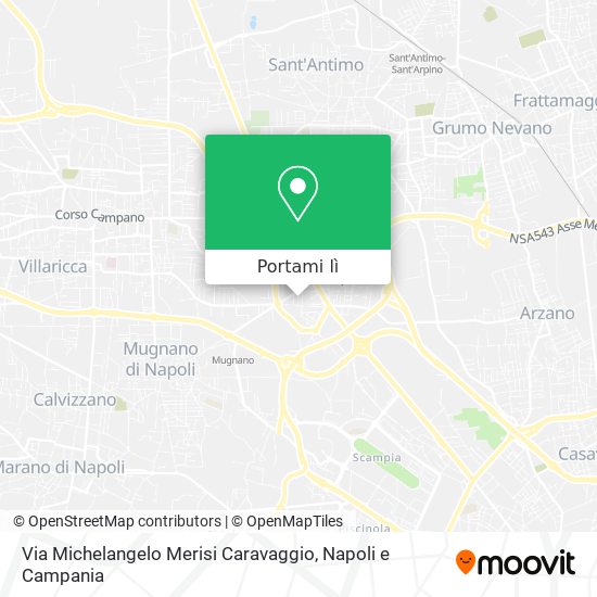 Mappa Via Michelangelo Merisi Caravaggio