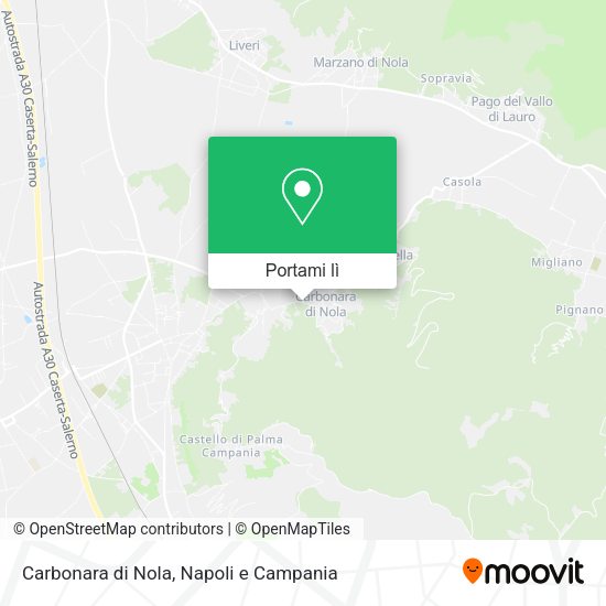 Mappa Carbonara di Nola