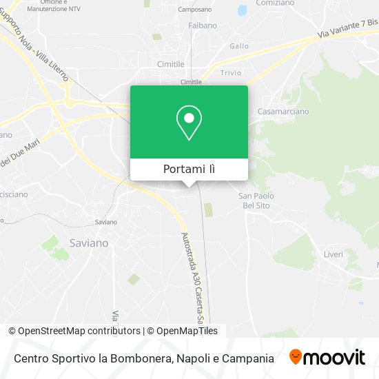 Mappa Centro Sportivo la Bombonera