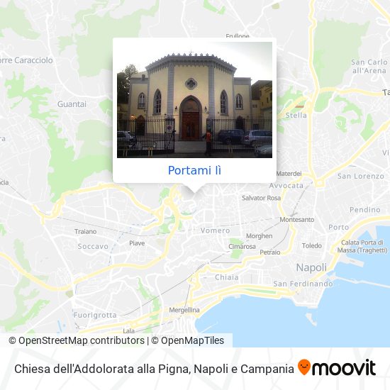 Mappa Chiesa dell'Addolorata alla Pigna