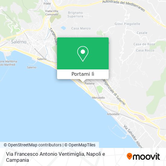 Mappa Via Francesco Antonio Ventimiglia