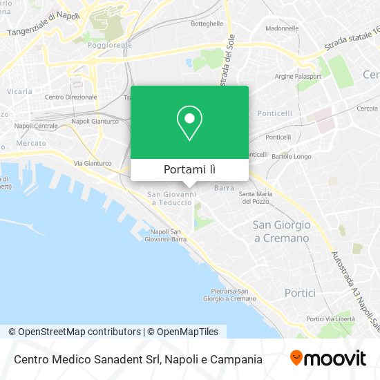 Mappa Centro Medico Sanadent Srl