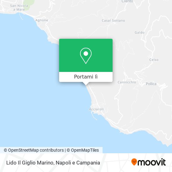 Mappa Lido Il Giglio Marino