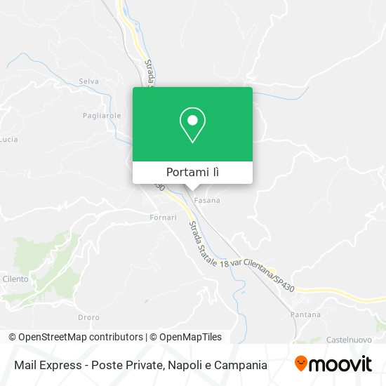 Mappa Mail Express - Poste Private