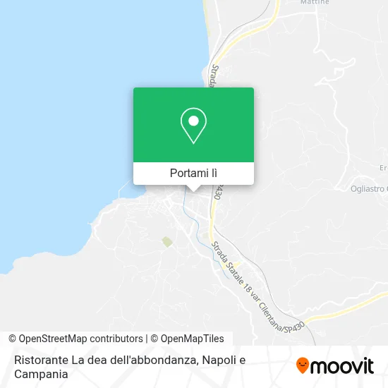 Mappa Ristorante La dea dell'abbondanza