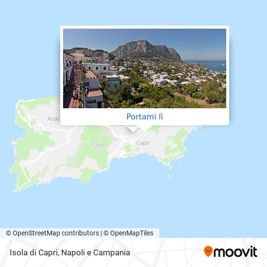 Mappa Isola di Capri
