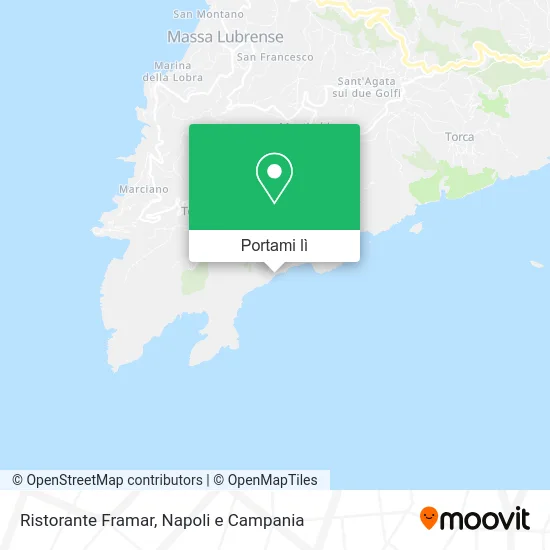 Mappa Ristorante Framar