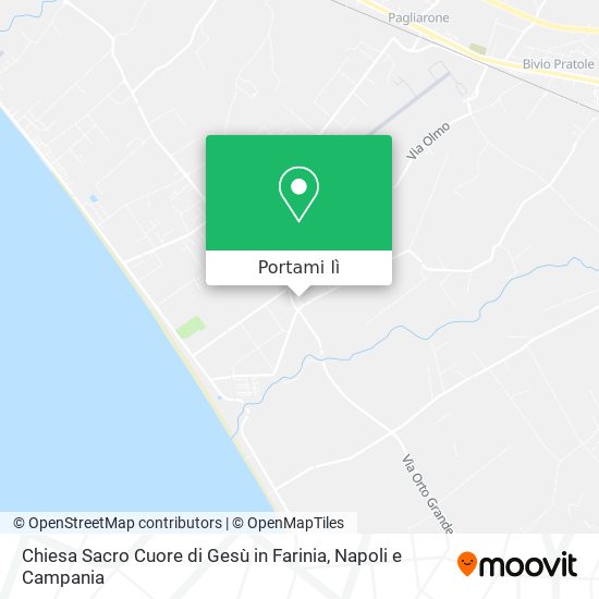 Mappa Chiesa Sacro Cuore di Gesù in Farinia