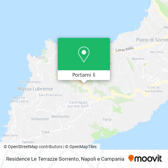 Mappa Residence Le Terrazze Sorrento