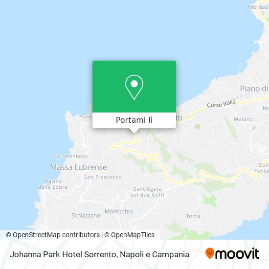 Mappa Johanna Park Hotel Sorrento