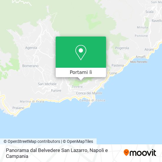 Mappa Panorama dal Belvedere San Lazarro