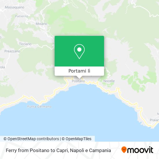 Mappa Ferry from Positano to Capri