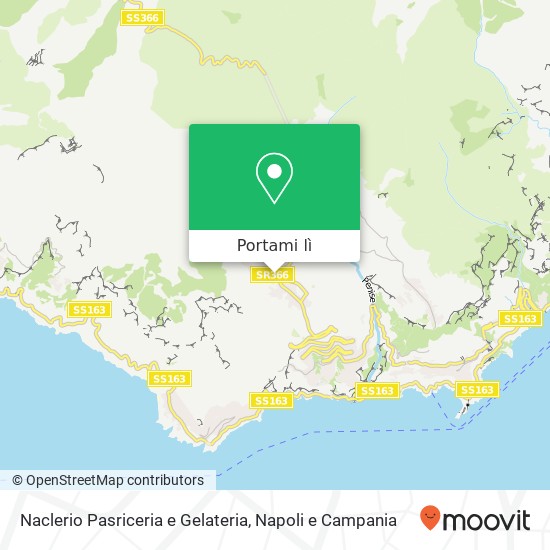 Mappa Naclerio Pasriceria e Gelateria