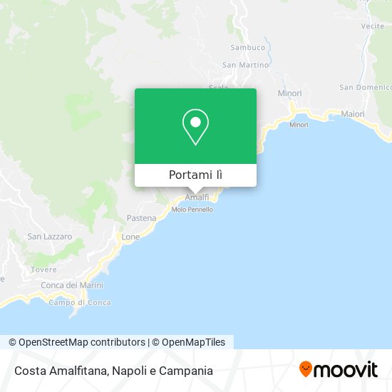 Mappa Costa Amalfitana