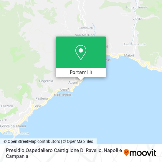 Mappa Presidio Ospedaliero Castiglione Di Ravello