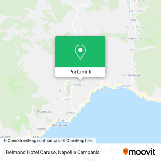 Mappa Belmond Hotel Caruso