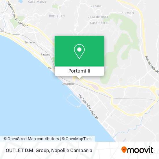 Mappa OUTLET D.M. Group
