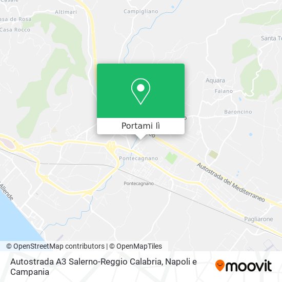 Mappa Autostrada A3 Salerno-Reggio Calabria