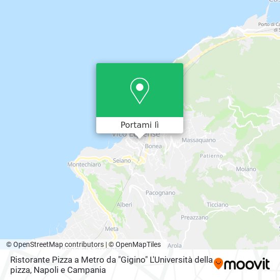 Come arrivare a Ristorante Pizza a Metro da Gigino L