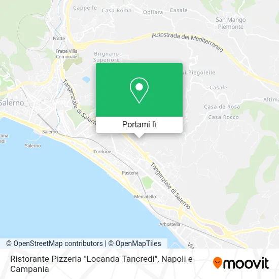 Mappa Ristorante Pizzeria "Locanda Tancredi"