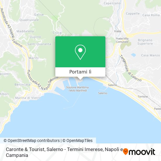 Mappa Caronte & Tourist, Salerno - Termini Imerese