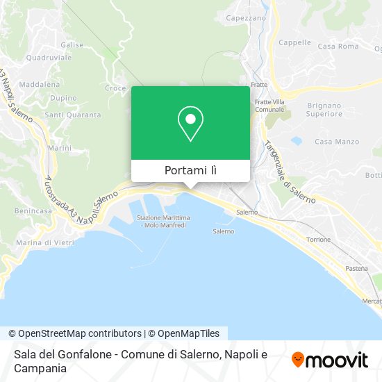 Mappa Sala del Gonfalone - Comune di Salerno