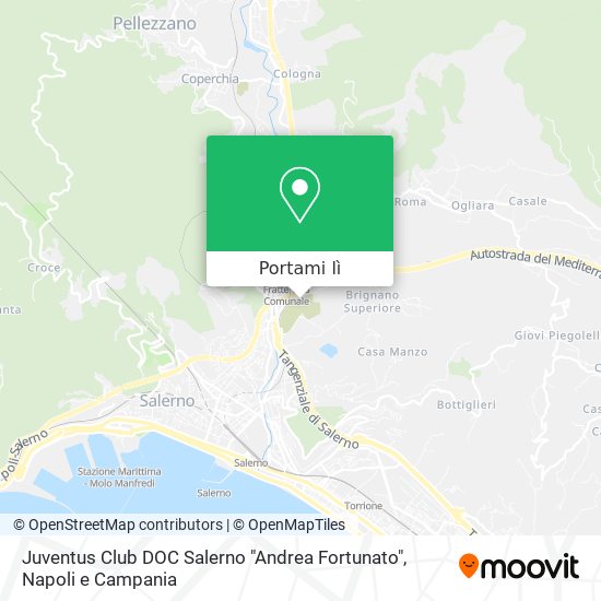 Mappa Juventus Club DOC Salerno "Andrea Fortunato"