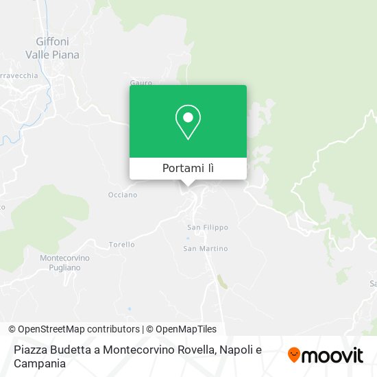 Mappa Piazza Budetta a Montecorvino Rovella