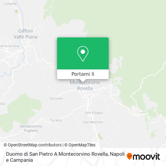 Mappa Duomo di San Pietro A Montecorvino Rovella