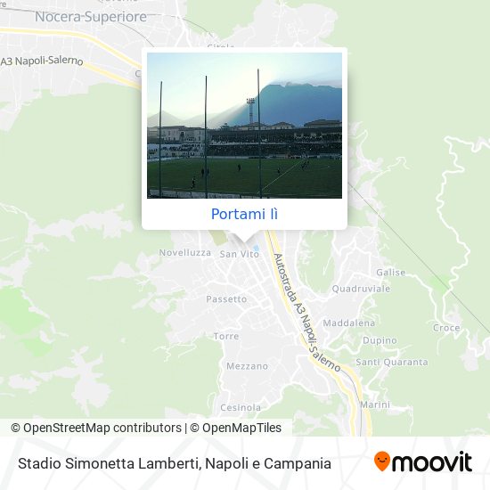 Mappa Stadio Simonetta Lamberti