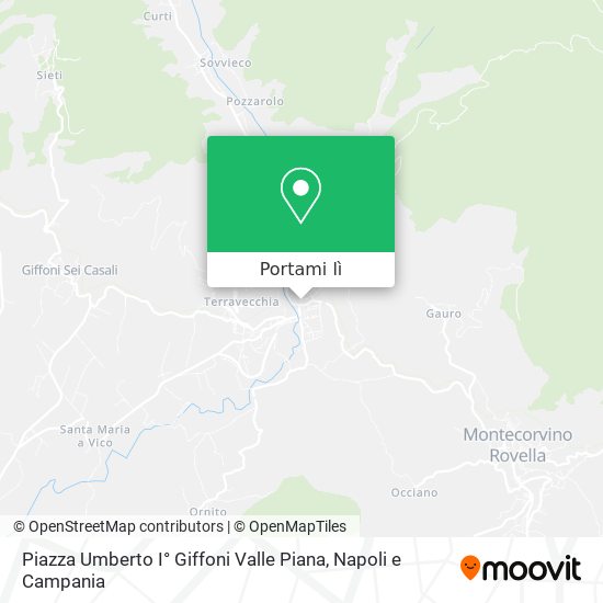 Mappa Piazza Umberto I° Giffoni Valle Piana