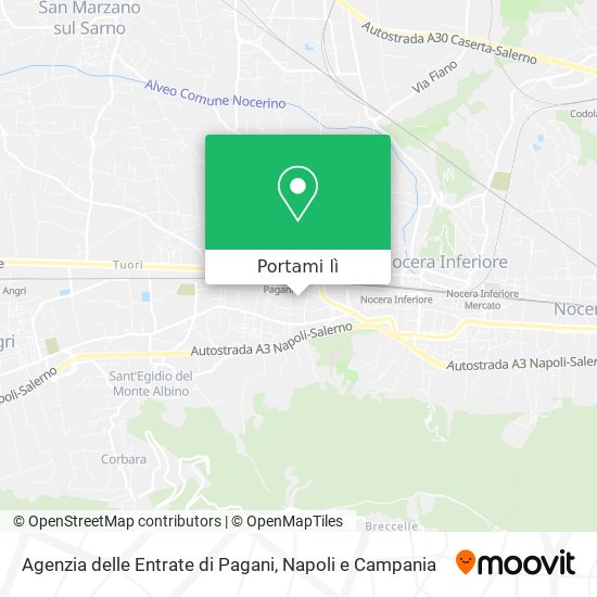 Mappa Agenzia delle Entrate di Pagani
