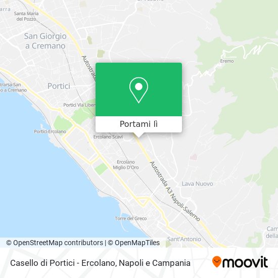 Mappa Casello di Portici - Ercolano