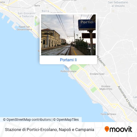 Mappa Stazione di Portici-Ercolano