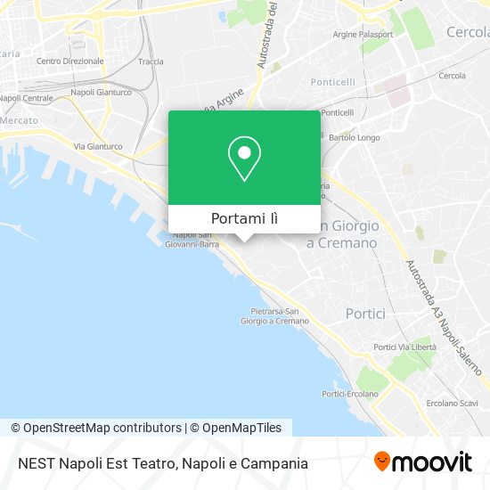 Mappa NEST Napoli Est Teatro