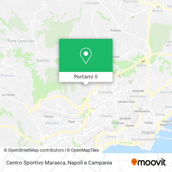 Mappa Centro Sportivo Marasca