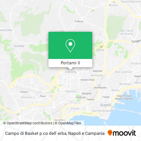 Mappa Campo di Basket p.co dell' erba