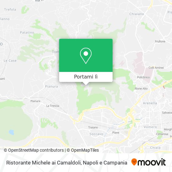 Mappa Ristorante Michele ai Camaldoli