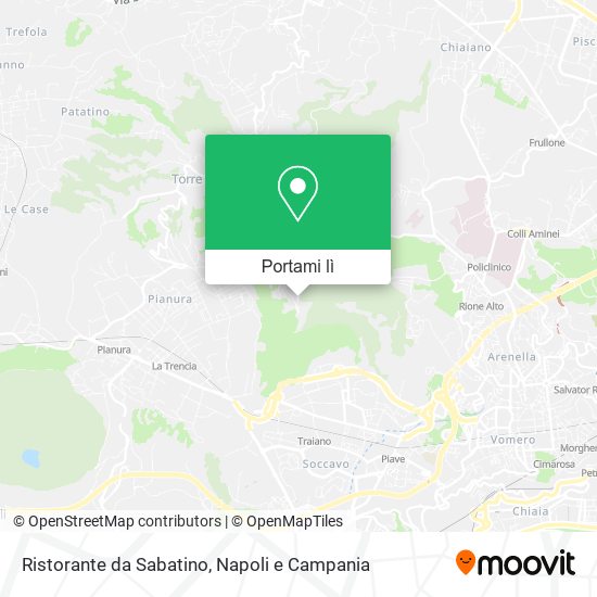 Mappa Ristorante da Sabatino