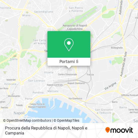 Mappa Procura della Repubblica di Napoli