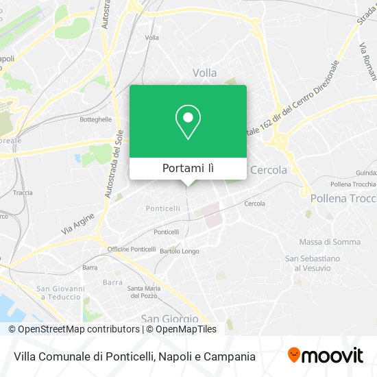 Mappa Villa Comunale di Ponticelli
