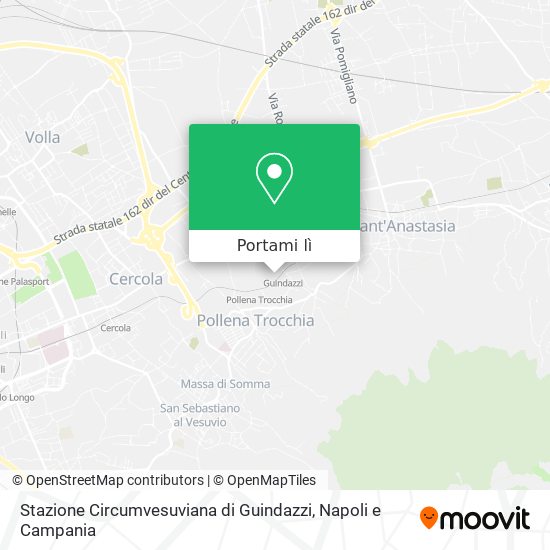 Mappa Stazione Circumvesuviana di Guindazzi