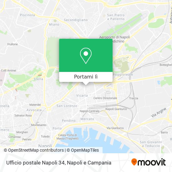 Mappa Ufficio postale Napoli 34